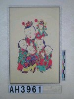 藏品(五子奪魁版畫（右）)的圖片